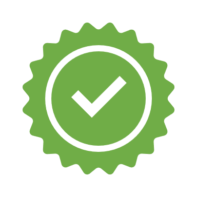 Badge Tick with solid fill